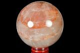 Polished Hematoid (Harlequin) Quartz Sphere - Madagascar #121622-1